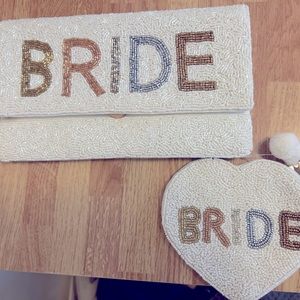 BRIDE clutch and coin purse